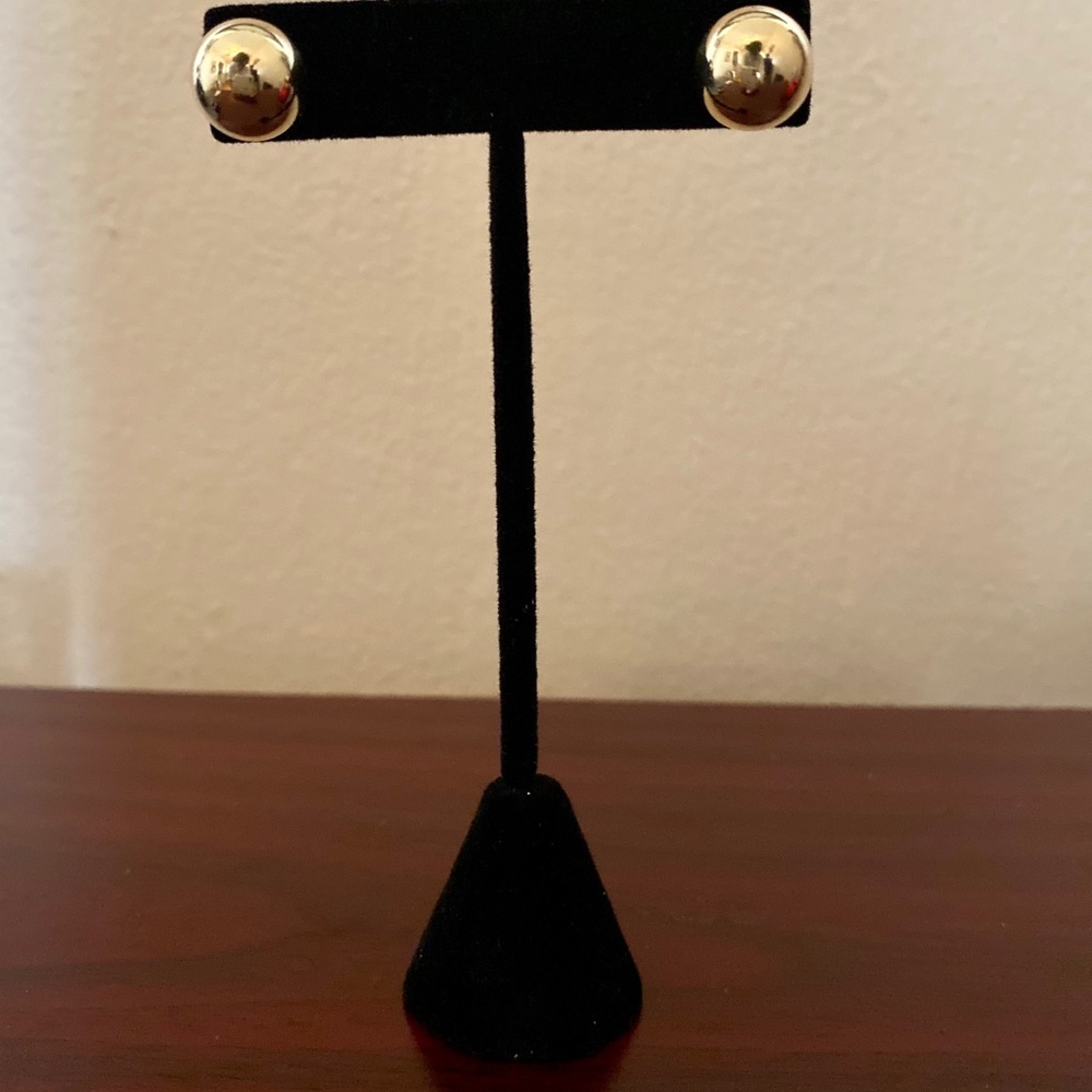 Gold Ball Post Earrings
